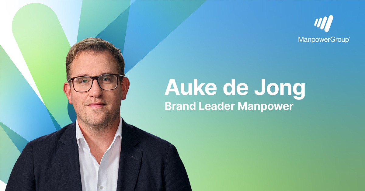 Auke de Jong Brand Leader Manpower